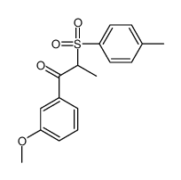 1-(3-methoxyphenyl)-2-(4-methylphenyl)sulfonylpropan-1-one结构式