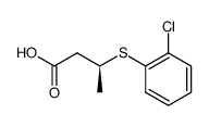(S)-3-((2-chlorophenyl)thio)butanoic acid Structure
