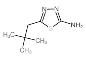 5-(2,2-Dimethylpropyl)-1,3,4-thiadiazol-2-amine结构式