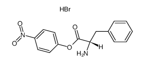 N-(S)-phenylalanine 4-nitrophenyl ester hydrobromide Structure