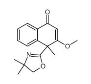 4-(5,5-Dimethyl-2-oxazolinyl)-3-methoxy-4-methyl-naphthal-2-en-1-one结构式