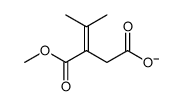 3-methoxycarbonyl-4-methylpent-3-enoate结构式