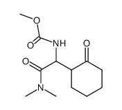 2-(Methoxycarbonylamino)-N,N-dimethylamino-2-(2-oxocyclohexyl)acetamide Structure