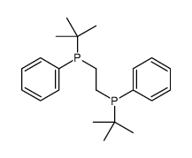 tert-butyl-[2-[tert-butyl(phenyl)phosphanyl]ethyl]-phenylphosphane Structure