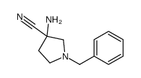 3-Amino-1-benzyl-3-cyanopyrrolidine Structure