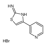4-(3-吡啶)-2-噻唑胺氢溴酸结构式
