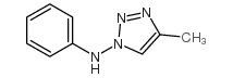 1H-1,2,3-Triazole, 1-anilino-4-methyl- Structure
