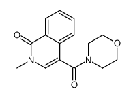 2-methyl-4-(morpholine-4-carbonyl)isoquinolin-1-one结构式