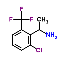 1-[2-Chloro-6-(trifluoromethyl)phenyl]ethanamine结构式
