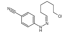 (Z)-4-(2-(6-chlorohexylidene)hydrazinyl)benzonitrile Structure