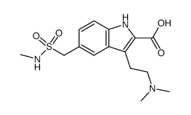 2-carboxy-3-[2-(dimethylamino)ethyl]-N-methyl-1H-indole-5-methanesulfonamide结构式