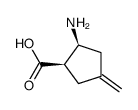 Cyclopentanecarboxylic acid, 2-amino-4-methylene-, cis- (9CI)结构式