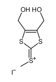 [4,5-bis(hydroxymethyl)-1,3-dithiol-2-ylidene]-methylsulfanium,iodide Structure