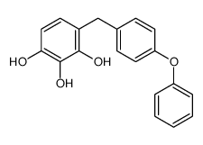 4-[(4-phenoxyphenyl)methyl]benzene-1,2,3-triol Structure
