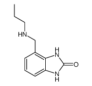 1,3-dihydro-4-<(propylamino)methyl>-2H-benzimidazol-2-one结构式