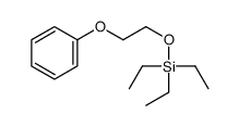 2-[(Triethylsilyl)oxy]ethyl(phenyl) ether结构式