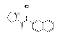 L-proline-[2]naphthylamide, hydrochloride结构式