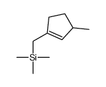 (3-METHYLCYCLOPENT-1-ENYLMETHYL)TRIMETHYLSILANE structure