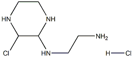 N1-(3-chloropiperazin-2-yl)ethane-1,2-diaMine hydrochloride structure