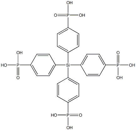 Tetrakis(4-phosphonophenyl)silane Structure