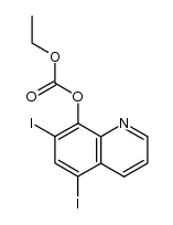 ethyl (5,7-diiodoquinolin-8-yl-oxy)formate结构式