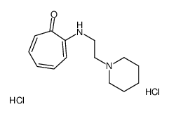 (7-oxocyclohepta-1,3,5-trien-1-yl)-(2-piperidin-1-ium-1-ylethyl)azanium,dichloride Structure
