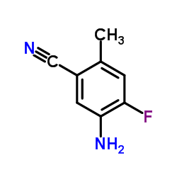 5-Amino-4-fluoro-2-methylbenzonitrile Structure