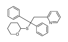 2-[2-(oxan-2-ylsulfanyl)-2,2-diphenylethyl]pyridine结构式