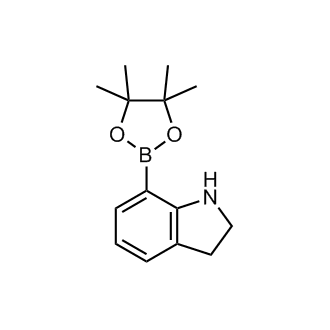 7-(Tetramethyl-1,3,2-dioxaborolan-2-yl)-2,3-dihydro-1H-indole Structure