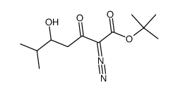 tert-butyl 2-diazo-5-hydroxy-6-methyl-3-oxoheptanoate结构式