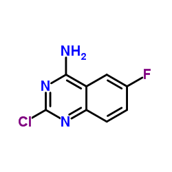 2-氯-4-氨基-6-氟喹唑啉结构式