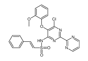(E)-N-[6-Chloro-5-(2-methoxyphenoxy)-2,2'-bipyrimidin-4-yl]-2-phe nylethenesulfonamide Structure