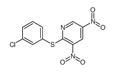 2-(3-chlorophenyl)sulfanyl-3,5-dinitropyridine Structure