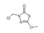 3-chloromethyl-5-methoxy-3H-[1,3,4]thiadiazol-2-one结构式