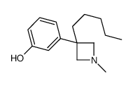 m-(1-Methyl-3-pentyl-3-azetidinyl)phenol结构式