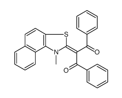 2-(1-methyl-1H-naphtho[1,2-d]thiazol-2-ylidene)-1,3-diphenyl-propane-1,3-dione Structure