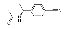 (S)-N-ethanoyl-1-(4-cyanophenyl)ethylamine结构式