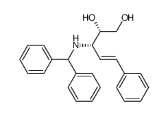 (2S,3S,E)-3-(benzhydrylamino)-5-phenylpent-4-ene-1,2-diol结构式