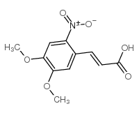 4,5-DIMETHOXY-2-NITROCINNAMIC ACID Structure