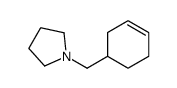 1-(cyclohex-3-en-1-ylmethyl)pyrrolidine Structure