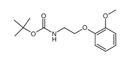 2-(2-Methoxy-phenoxy)-ethyl-carbamic acid tert-butyl ester结构式