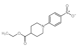 ethyl 1-(4-nitrophenyl)-4-piperidinecarboxylate structure