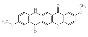 Quino[2,3-b]acridine-7,14-dione,5,12-dihydro-2,9-dimethoxy- Structure