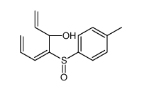 (3R)-4-[(S)-(4-methylphenyl)sulfinyl]hepta-1,4,6-trien-3-ol结构式