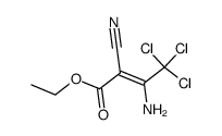 (E)-ethyl 3-amino-4,4,4-trichloro-2-isocyanobut-2-enoate Structure