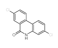 6(5H)-Phenanthridinone,3,8-dichloro-结构式