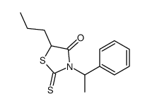 3-(1-phenylethyl)-5-propyl-2-sulfanylidene-1,3-thiazolidin-4-one结构式