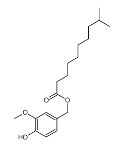 (4-hydroxy-3-methoxyphenyl)methyl 9-methyldecanoate结构式