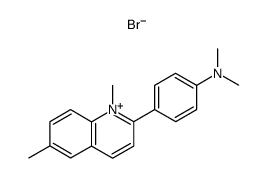 2-(4-Dimethylamino-phenyl)-1,6-dimethyl-quinolinium; bromide结构式