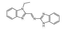 2-(1-ethylbenzimidazol-2-yl)methyleneaminobenzimidazole Structure